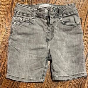 Zara Kids Charcoal Denim Shorts 5 Years